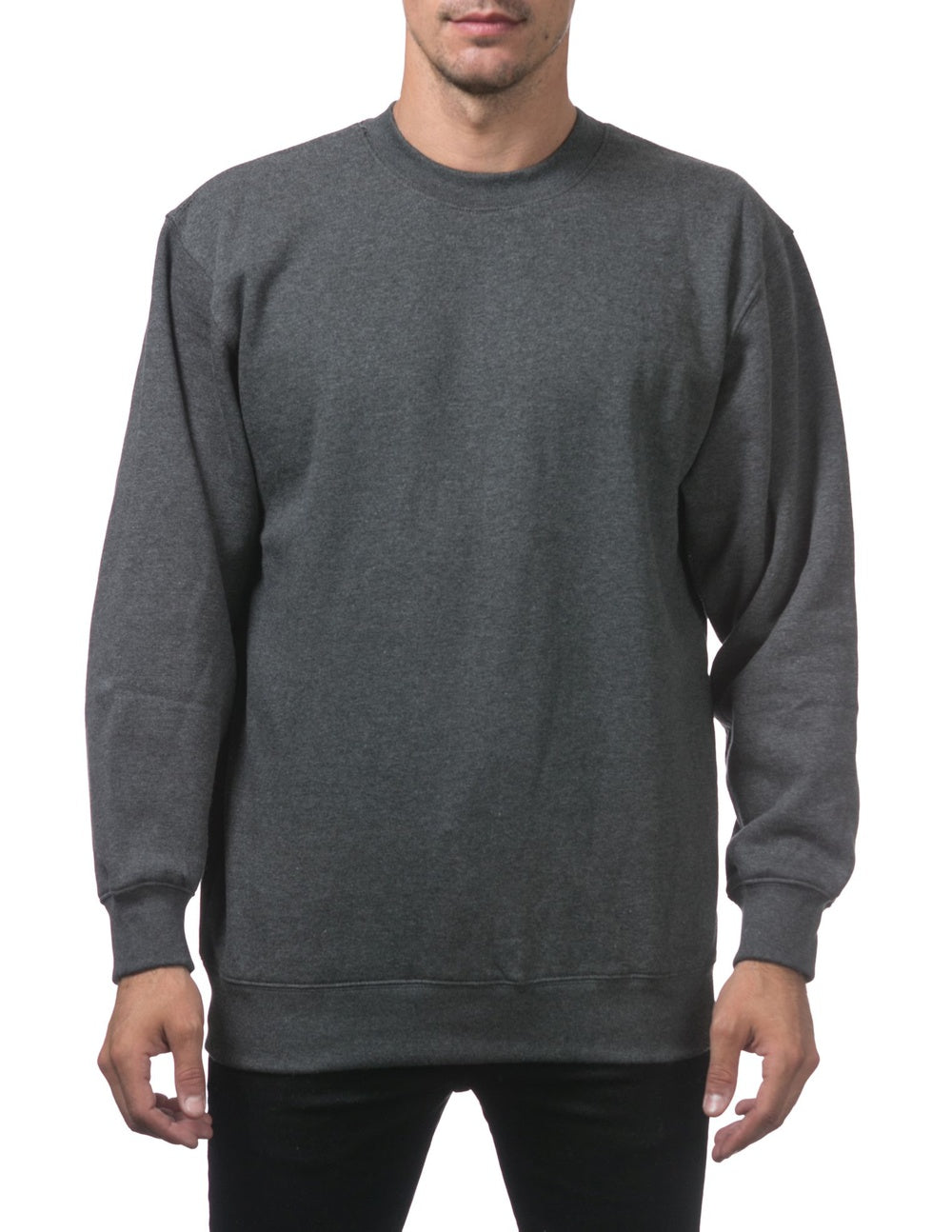 Heavyweight Crew Neck Fleece Pullover Sweater