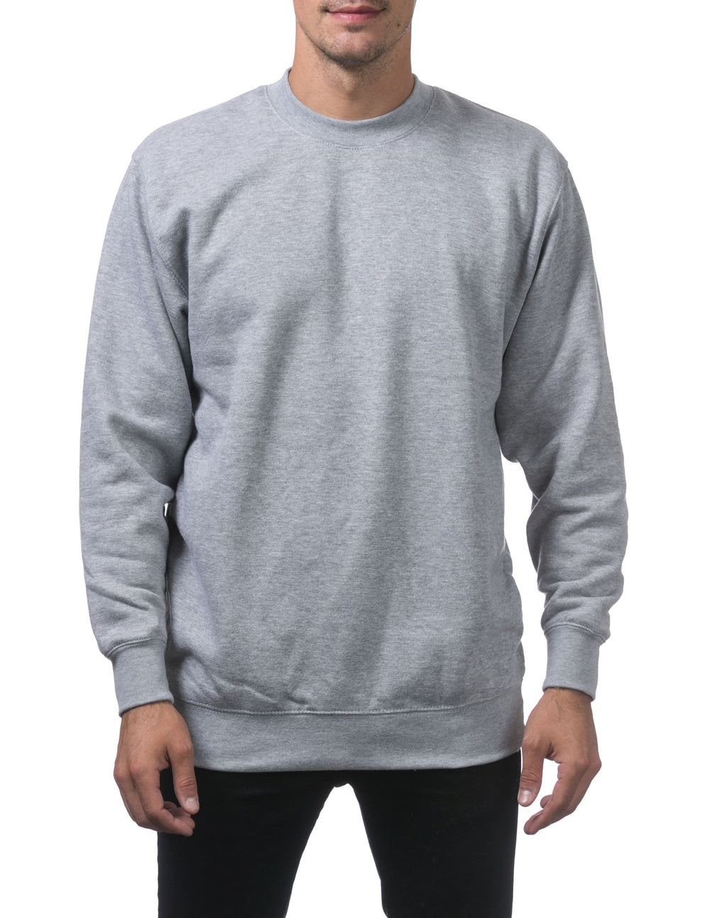 Heavyweight Crew Neck Fleece Pullover Sweater