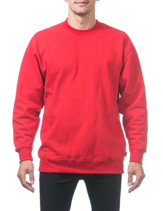 Heavyweight Crew Neck Fleece Pullover Sweater