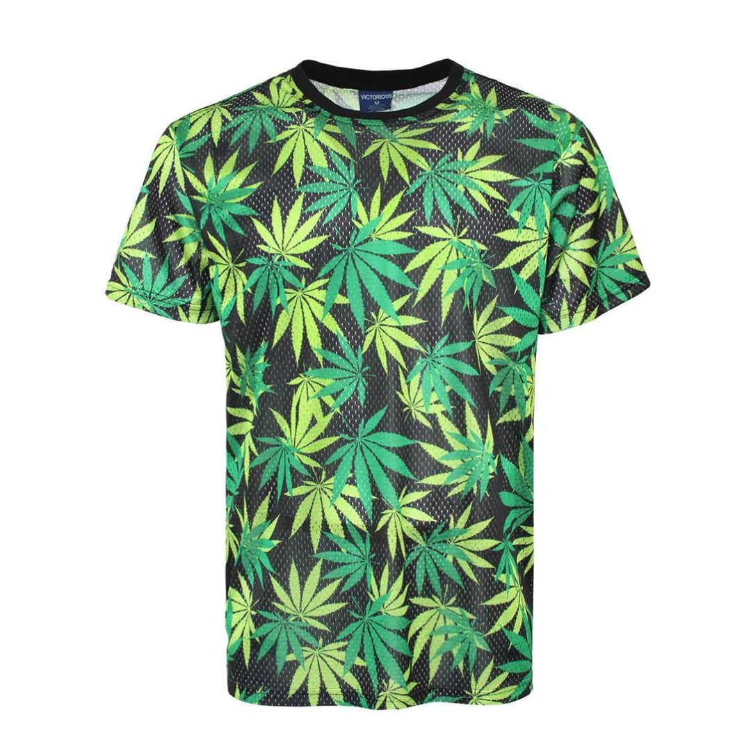 VICTORIOUS Magic Leaf Mesh Shirt