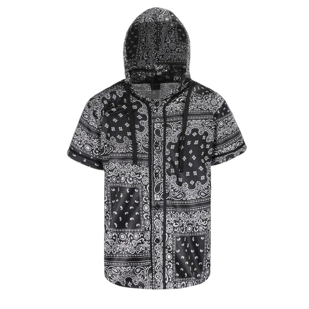 VICTORIOUS Hooded Bandana Baseball Jersey