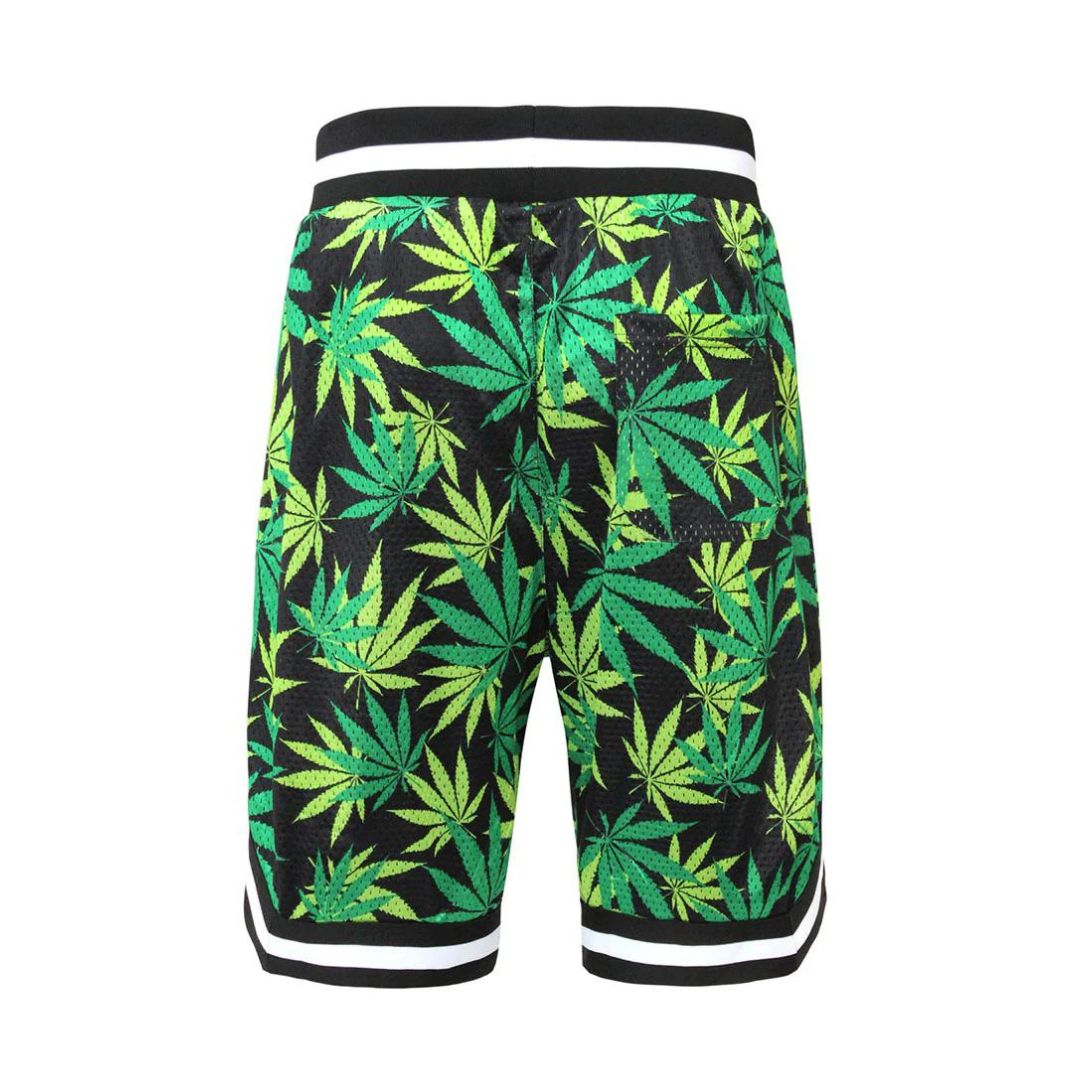 VICTORIOUS Air Mesh Leaf Basketball Shorts